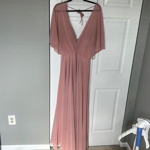 Gorgeous dusty pink long dress (prom or bridesmaid)